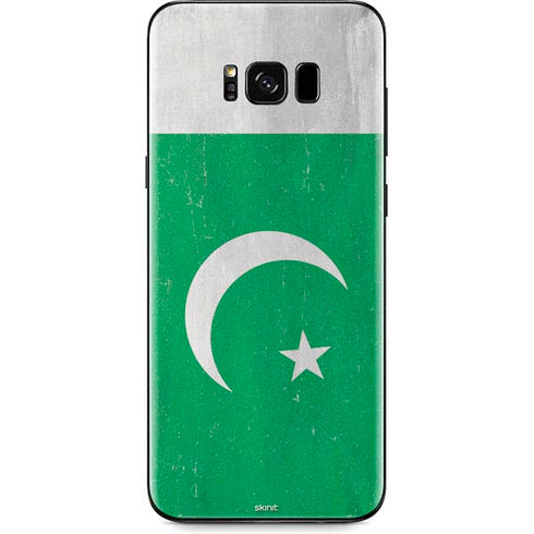 Pakistan Flag Distressed Galaxy S8 Skin